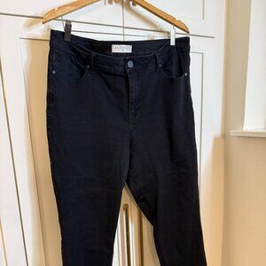 Eloquii Black Skinny Stretch Jeans  Sz18